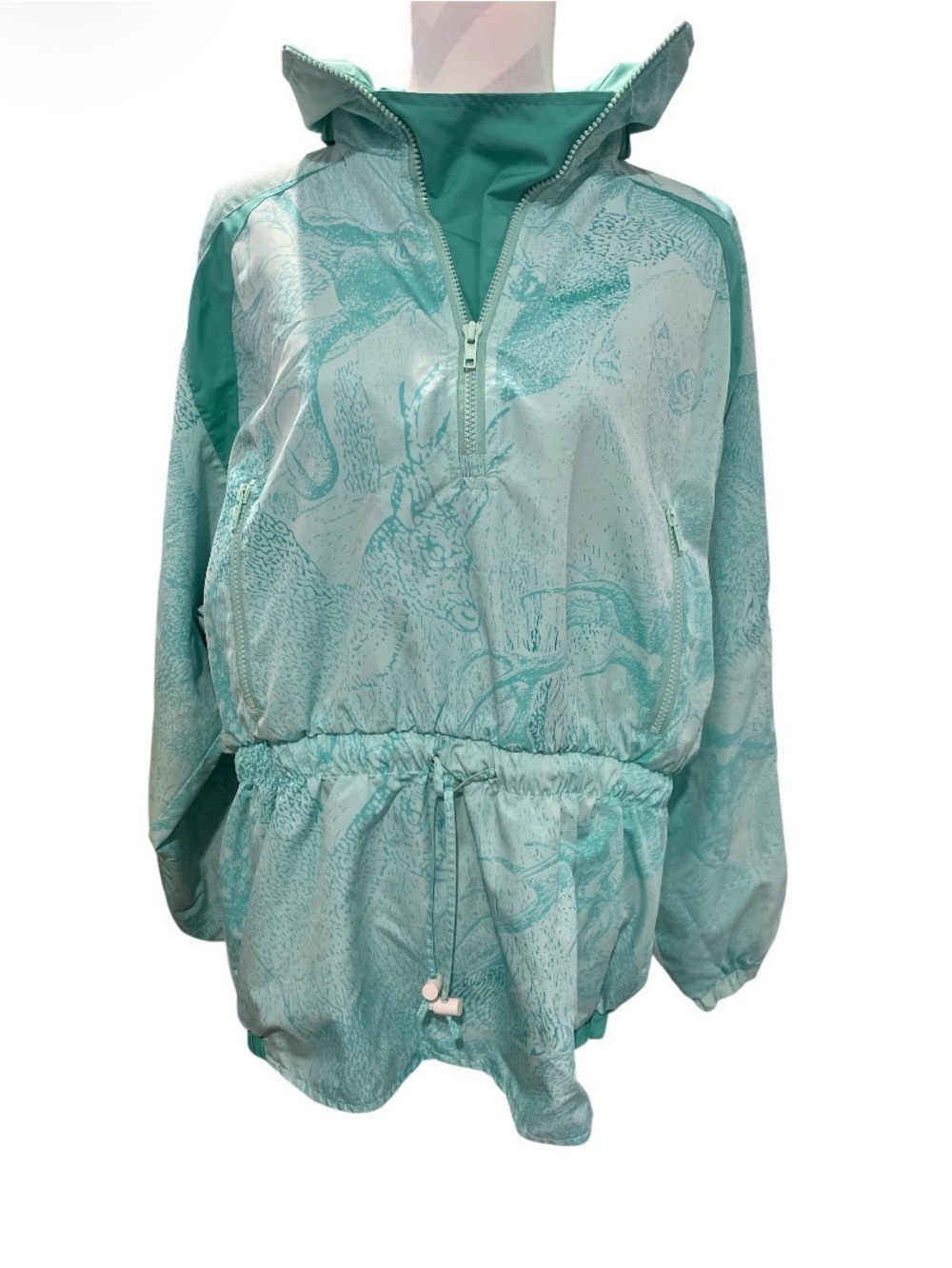 Vintage 90s Deer Print Obermeyer Women’s Ski Pullover Ski Jacket Size 12